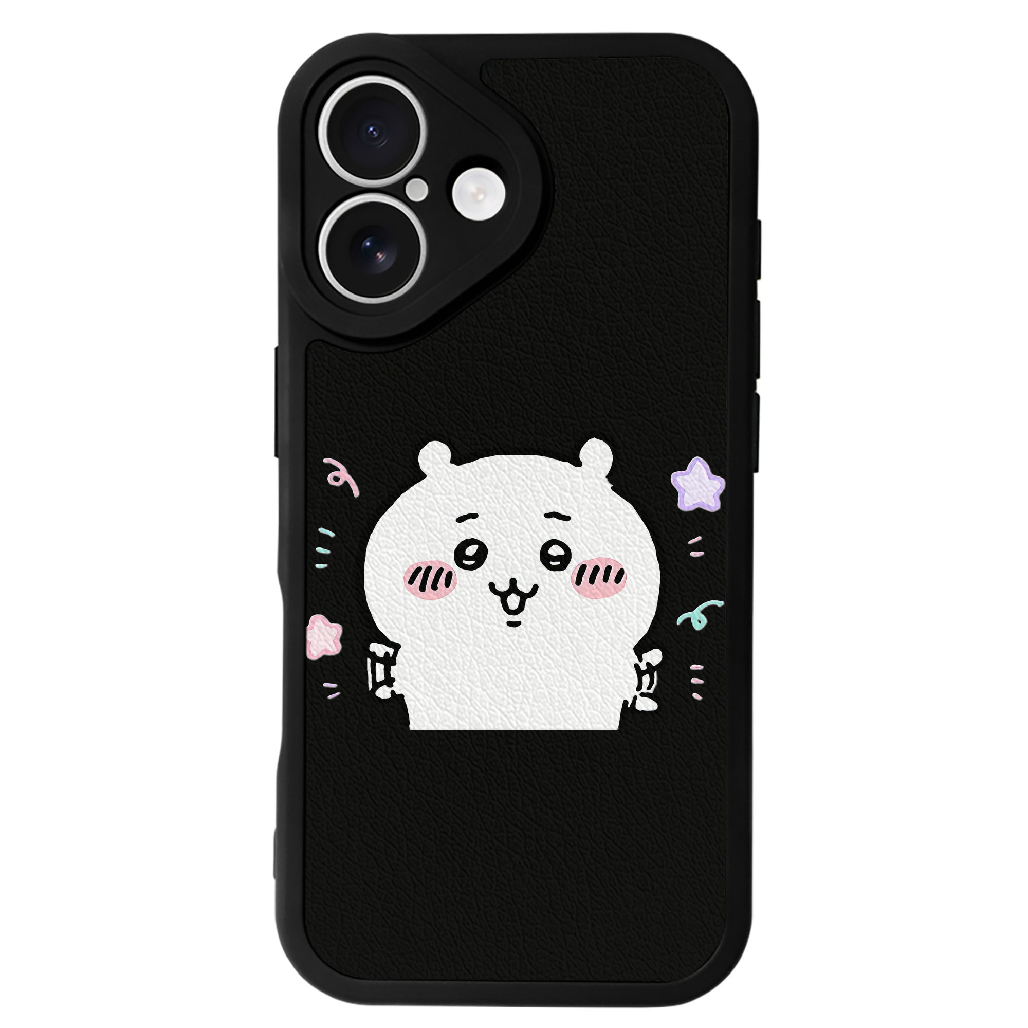 （画像用） ちいかわ ちいかわ Chii-kawa chiikawa 【iPhone 16シリーズ対応】シリコンスマホケース（レザー調） 材質：シリコン